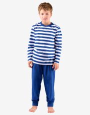 Chlapecké pyžamo dlouhé 69005P GINA Lékořice-bílá