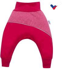 Softshellové kojenecké kalhoty 46000 NEW BABY Růžová