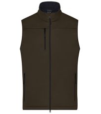Pánská softshellová vesta JN1170 James&Nicholson Brown