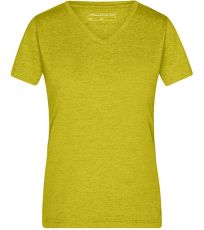 Dámské tričko JN973 James&Nicholson Yellow Melange