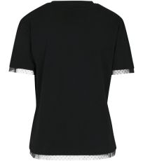 Dámské triko s krajkou BY124 Build Your Brand Black