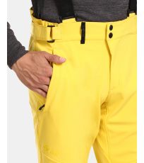 Pánské softshellové lyžařské kalhoty RHEA-M KILPI Žlutá
