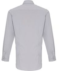 Pánská bavlněná košile s dlouhým rukávem PR244 Premier Workwear Silver -ca. Pantone 428