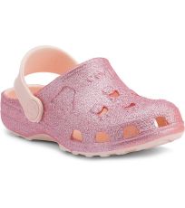 Dětské sandály LITTLE FROG COQUI Candy pink glitter