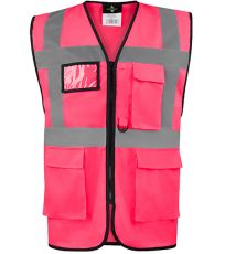 Multifunkční reflexní vesta Hamburg Korntex Neon Pink