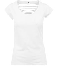 Dámské tričko s vykrojenými zády BY035 Build Your Brand White