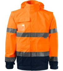 Unisex pracovní bunda 4v1 HV GUARD 4 IN 1 RIMECK reflexní oranžová