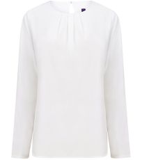 Dámské elegantní triko s plisováním H598 Henbury White