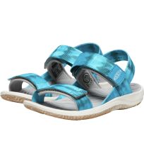 Dětské páskové letní sandály ELLE BACKSTRAP YOUTH KEEN sea moss/fjord blue