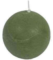 Svíčka koule zelená pr. 8 cm S0013-16 MOREX