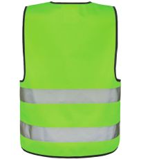 Dětská bezpečnostní vesta se zipem Aalborg Korntex Neon Green