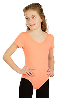 Dětský gymnastický dres s krátkým rukávem 5D238 LITEX oranžová