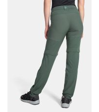 Dámské outdoorové kalhoty HOSIO-W KILPI Tmavě zelená