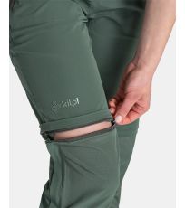 Dámské outdoorové kalhoty HOSIO-W KILPI Tmavě zelená