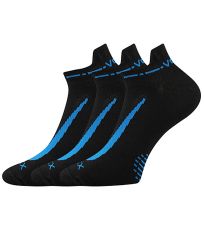 Unisex sportovní ponožky - 3 páry Rex 10 Voxx černá