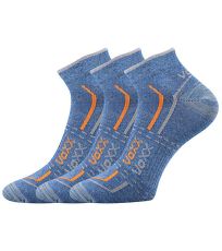 Unisex sportovní ponožky - 3 páry Rex 11 Voxx jeans melé