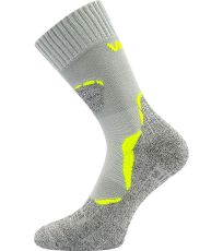 Unisex dvouvrstvé ponožky Dualix Voxx světle šedá