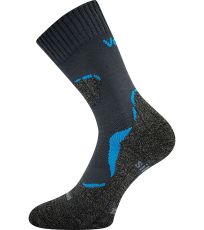 Unisex dvouvrstvé ponožky Dualix Voxx tmavě šedá