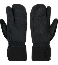 Unisex tříprstové lyžařské rukavice TRINO-U KILPI Černá