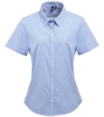 Dámská bavlněná košile s krátkým rukávem PR321 Premier Workwear Light Blue -ca. Pantone 7451