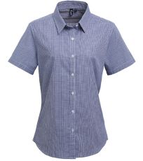 Dámská bavlněná košile s krátkým rukávem PR321 Premier Workwear Navy