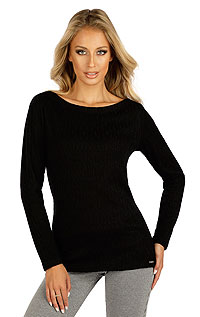 Dámský svetr s dlouhým rukávem 7D020 LITEX černá