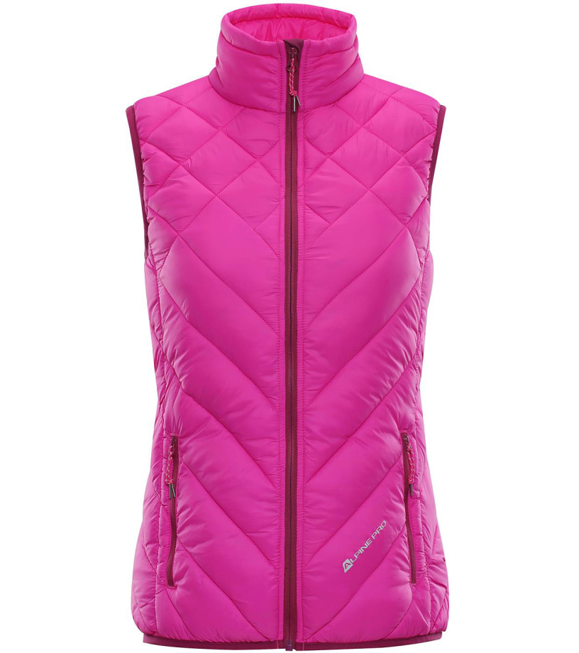 ALPINE PRO QUANNA Dámská vesta LVEM045411 fuchsiová S