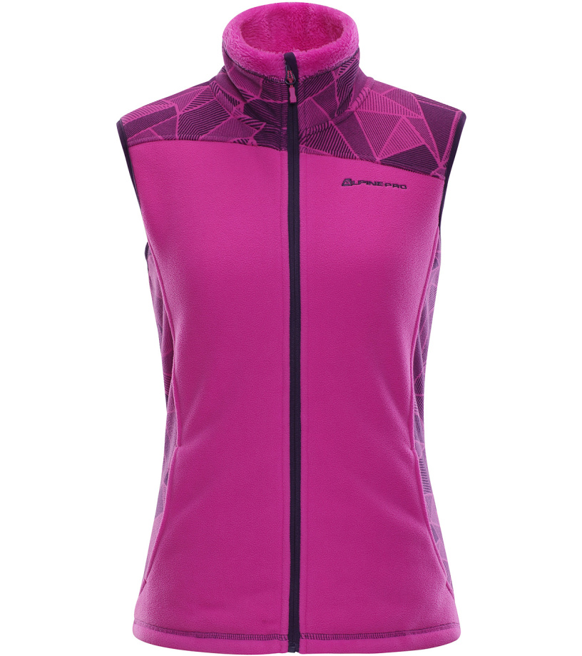 ALPINE PRO ELENA 4 Dámská vesta LVEK036411 fuchsiová XS