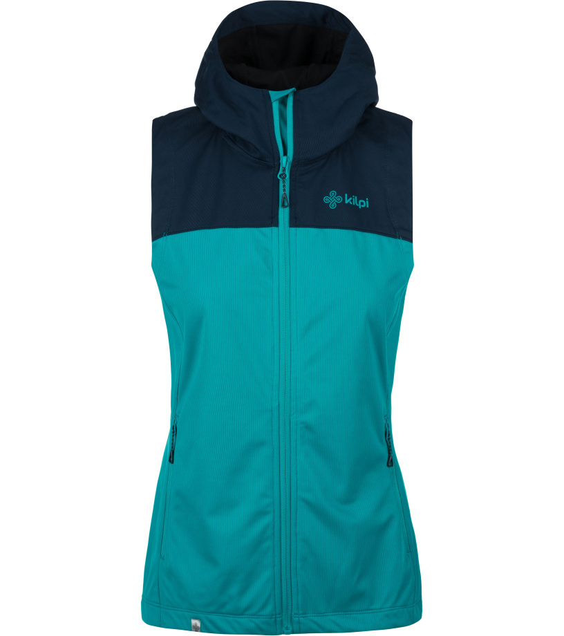 KILPI Dámská outdoorová vesta - větší velikosti PAMIR-W KLX045KITRQ Tyrkysová 50