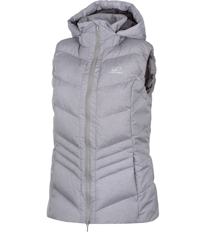 HANNAH Joyce II Shine Dámská zateplená vesta 217HH0054HV02 Drizzle 36