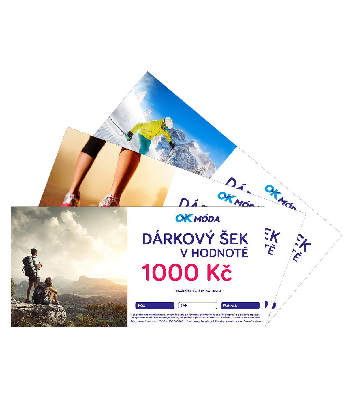 Dárkový šek - motiv SPORT 