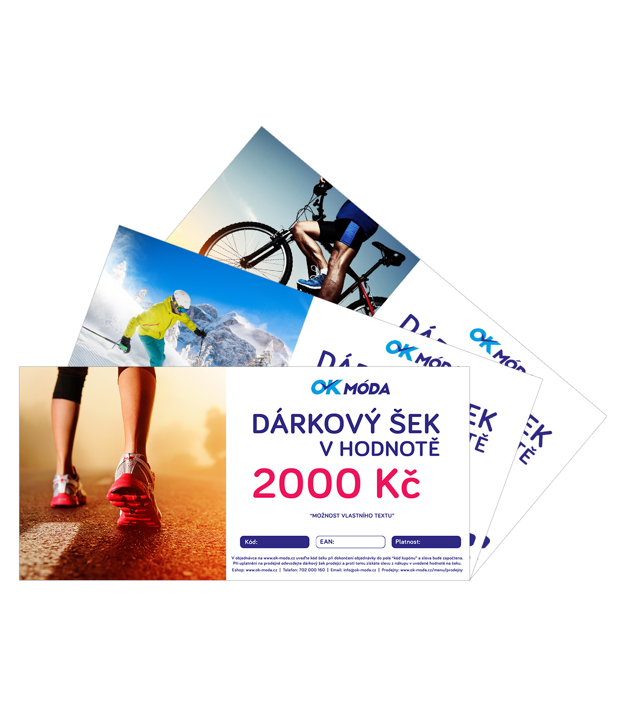 Dárkový šek - motiv SPORT 