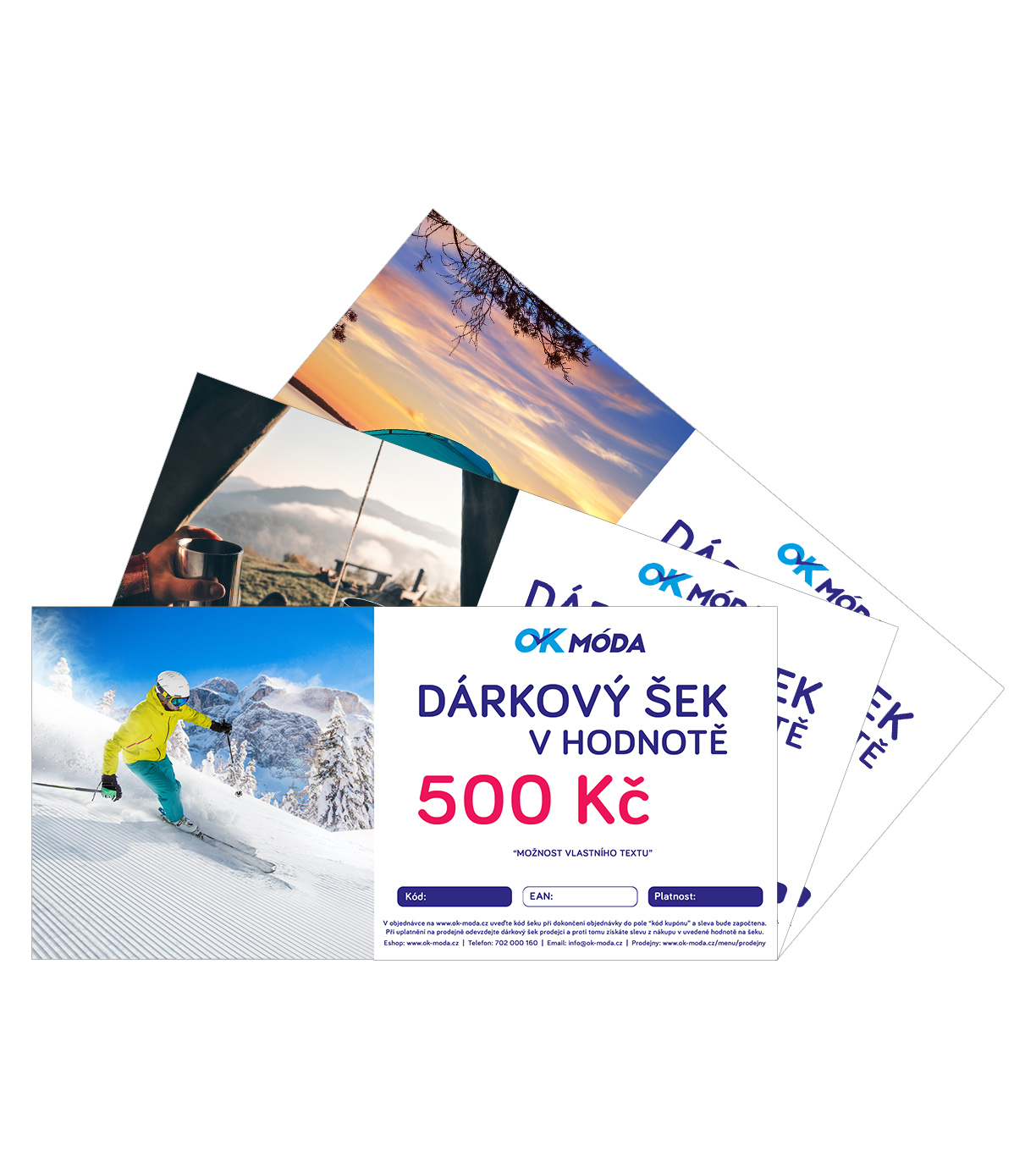 Dárkový šek - motiv SPORT 