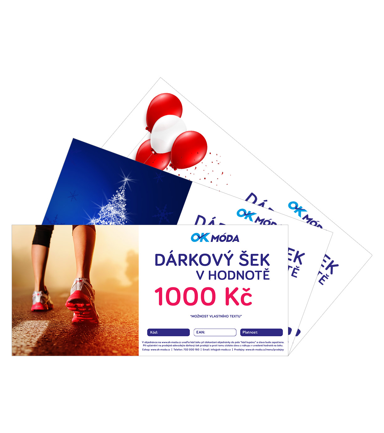 Dárkový šek - všechny motivy 