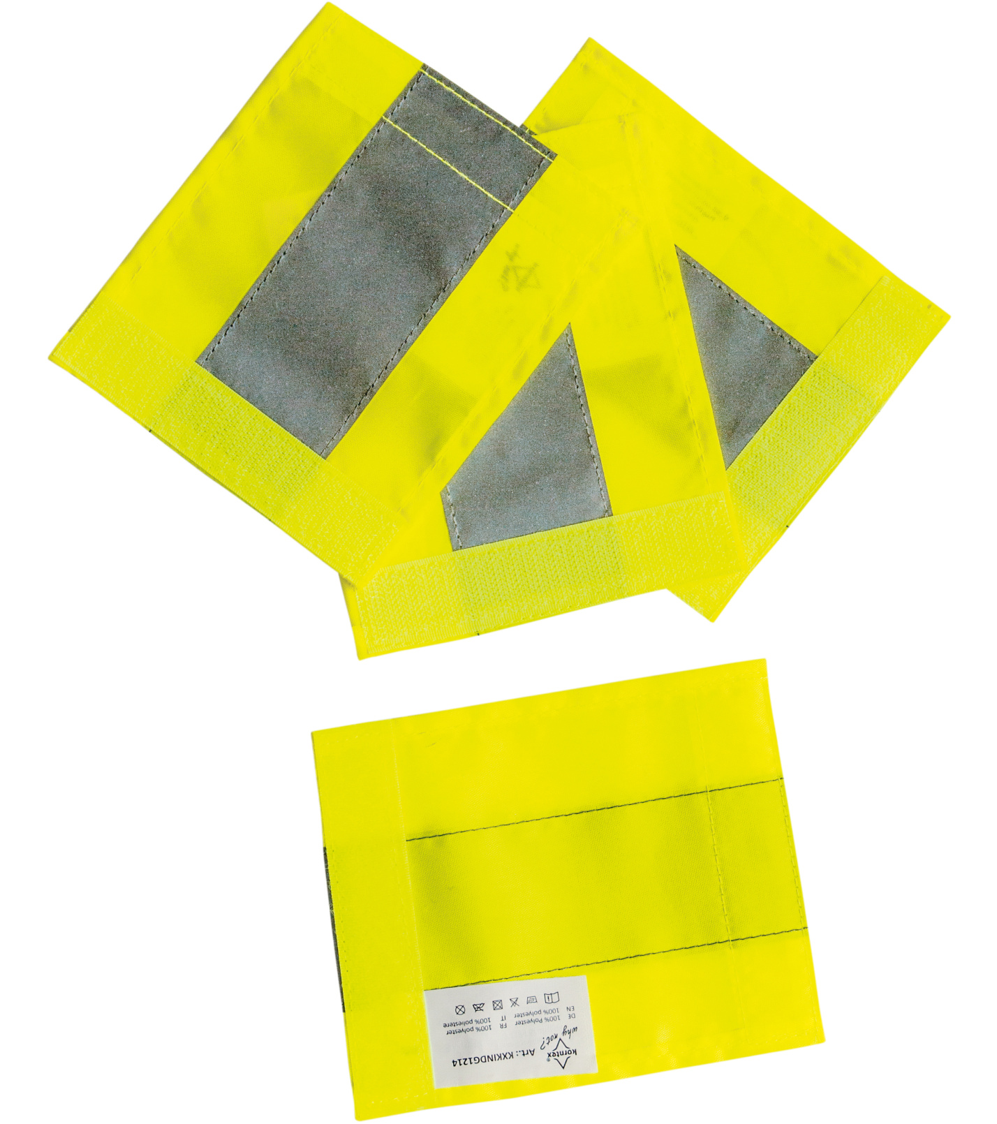Korntex Sada 4 reflexních pásek KX106 Signal Yellow 12 x 14 cm