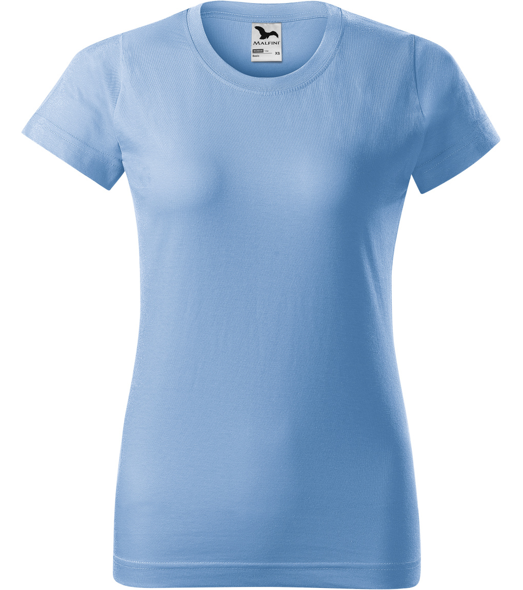 Dámské triko Basic 160 Malfini nebesky modrá