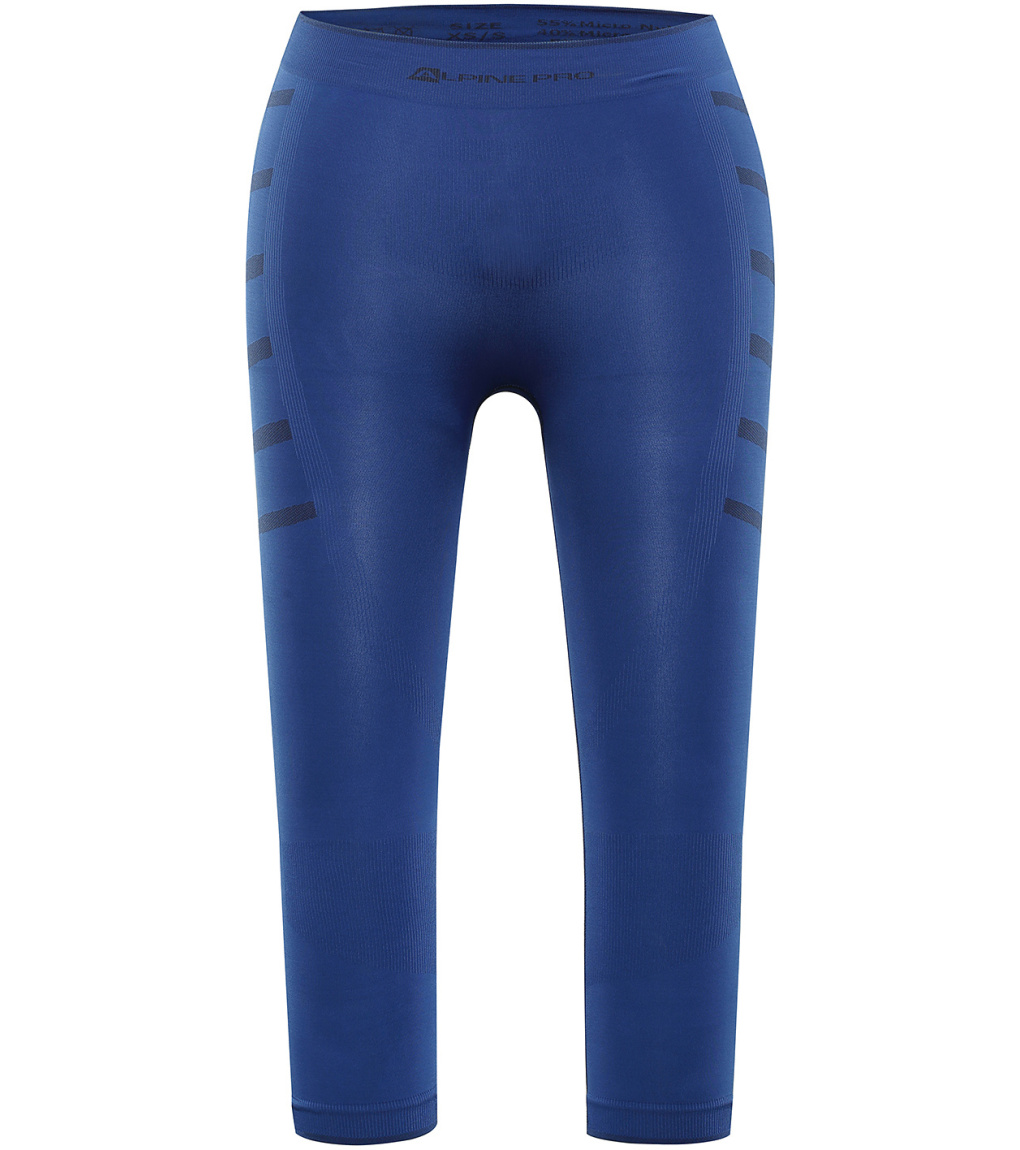 Alpine Pro Pineios 4 Pánské spodní termo kalhoty 3/4 MUNP047 nautical blue XL-XXL