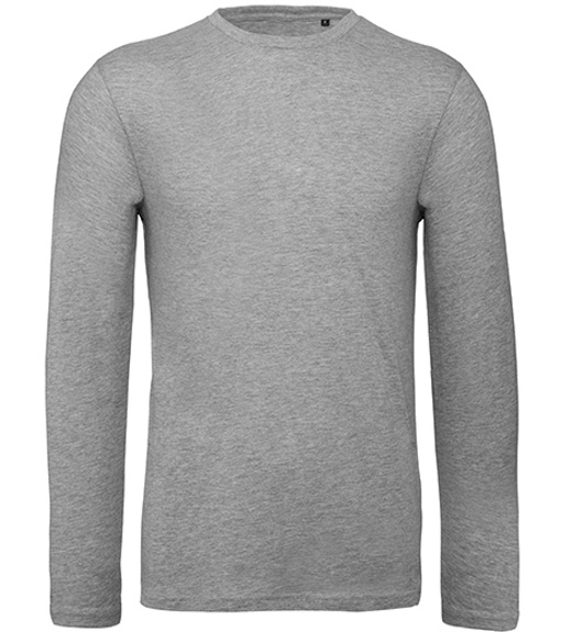 B&amp;C Pánské tričko s dlouhým rukávem TM070 Sport Grey (Heather) XXL