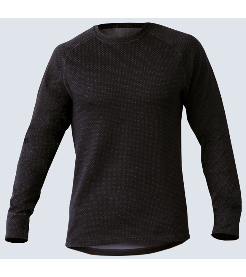 Uni tričko s dlouhým rukávem 88014P GINA Černá-šedá