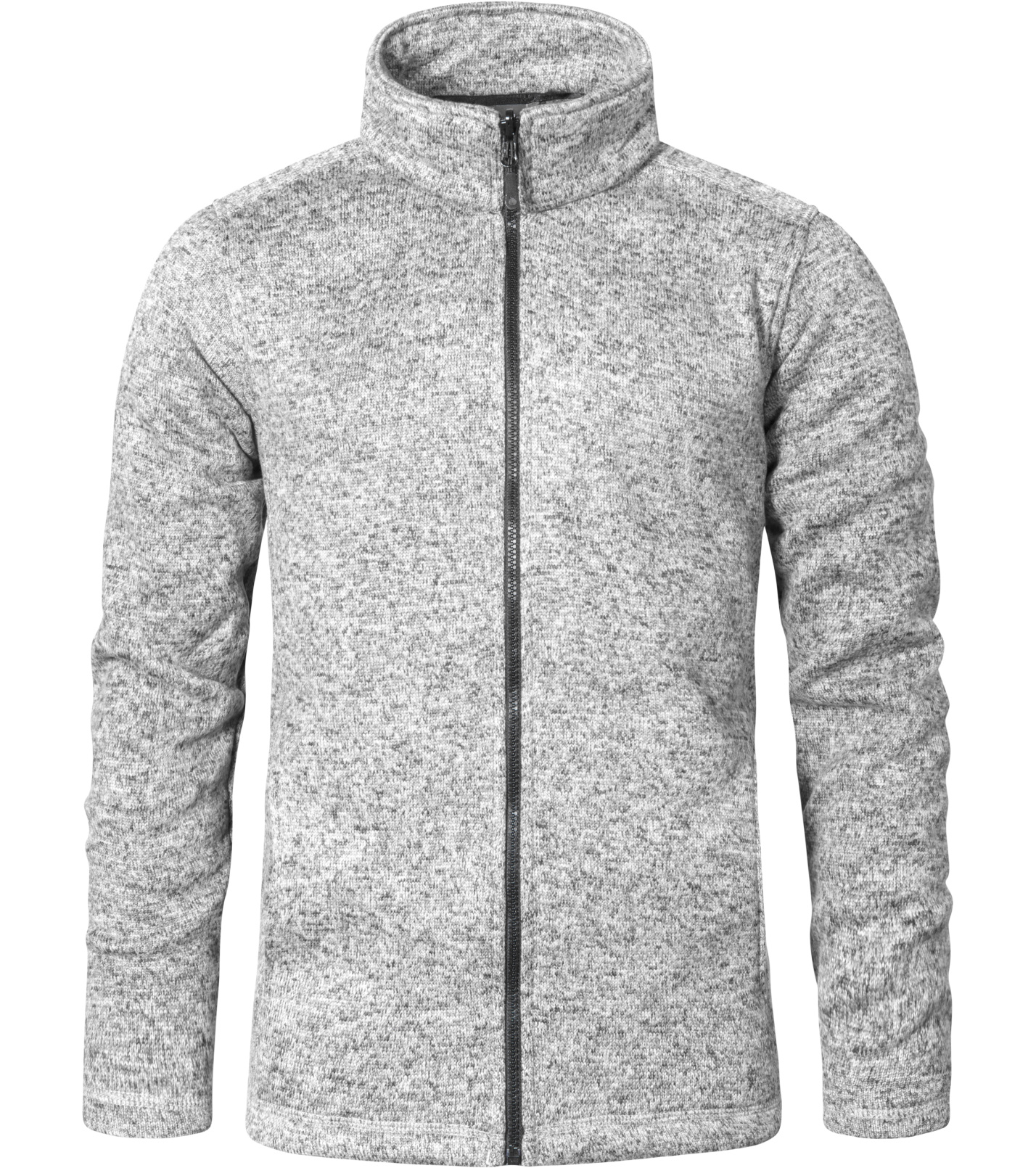 Promodoro Pánská pletená fleecová bunda E7720 Heather Grey XXL