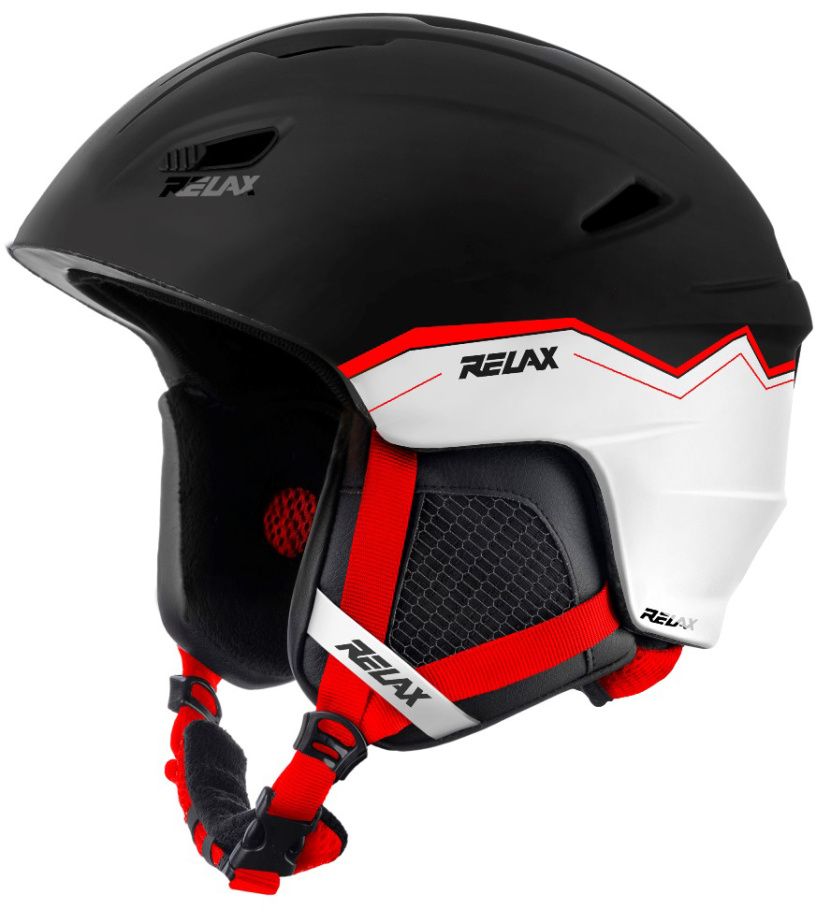 Lyžařská helma WILD RELAX černo bílá