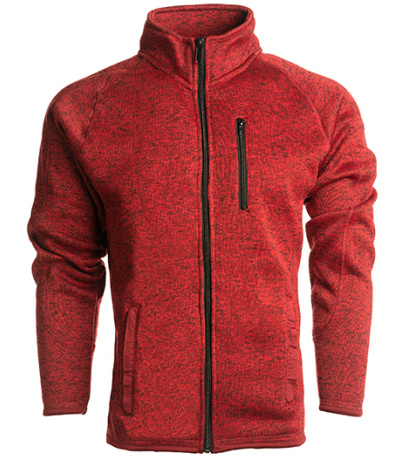 Burnside Pánská fleecová mikina BU3901 Heather Red XL.