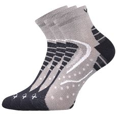 Unisex sportovní ponožky - 3 páry Dexter I VoXX® světle šedá