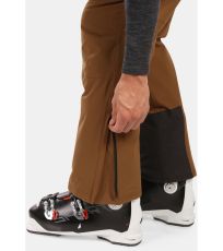 Pánské lyžařské kalhoty - větší velikosti MIMAS-M KILPI Hnědá