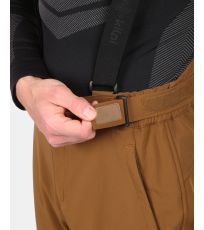 Pánské softshellové lyžařské kalhoty - větší velikosti RHEA-M KILPI Hnědá