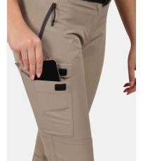 Dámské outdoorové kalhoty - větší velikosti BELVELA-W KILPI Khaki