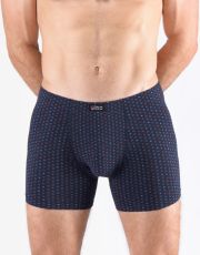 Pánské boxerky s delší nohavičkou 74170P GINA lékořice brandy