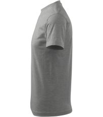 Unisex triko Classic Malfini tmavě šedý melír