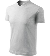 Unisex triko Heavy V-neck 160 Malfini světle šedý melír