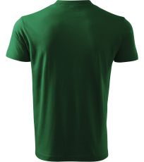 Unisex triko Heavy V-neck 160 Malfini lahvově zelená